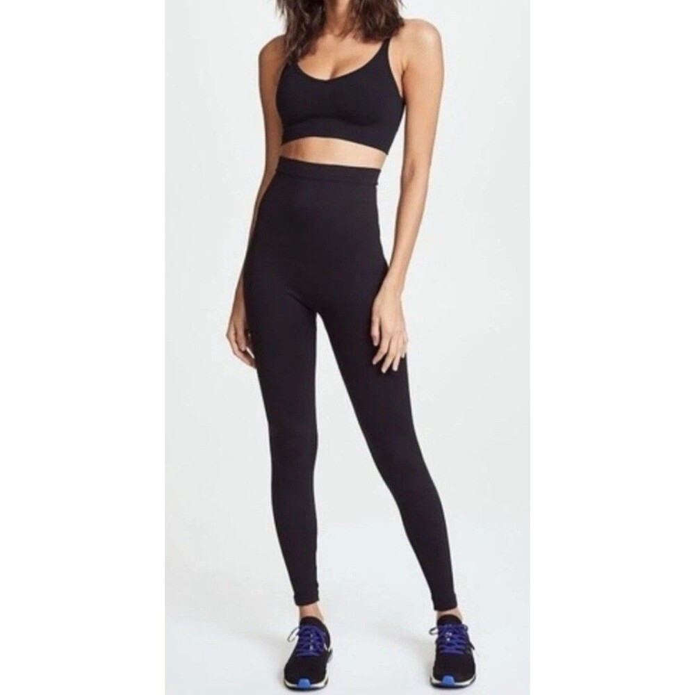 Spanx Black Seamless High Waisted Shaping Leggings XL